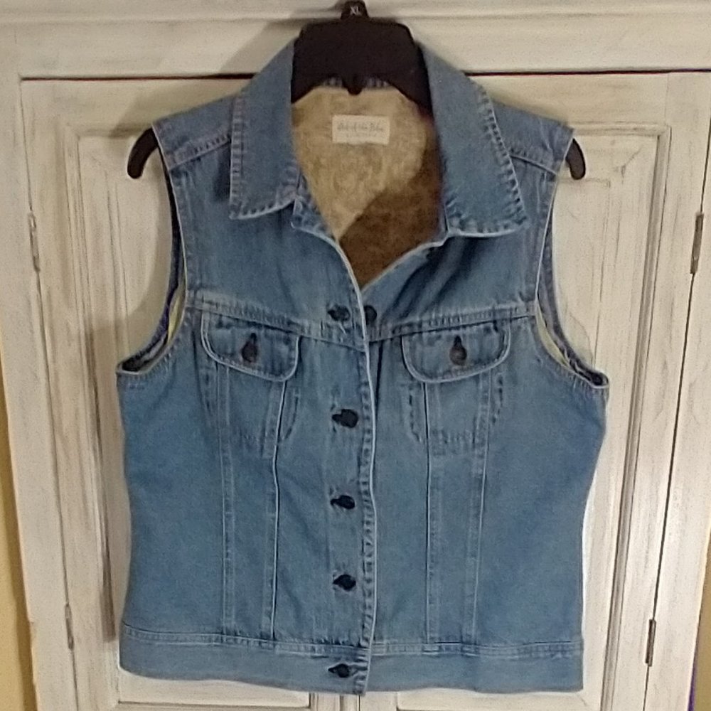 J. Jill "Out of the Blue" Denim Vest Size M